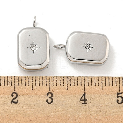 304 Stainless Steel Pendants STAS-L278-017P-1