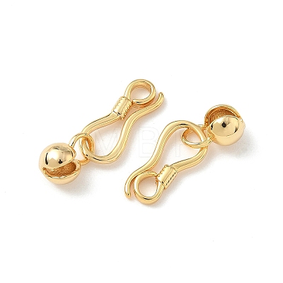 Brass Hook and S-Hook Clasps KK-Z136-41A-G-1