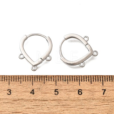 Brass Studs Earring Findings KK-Q035-08P-1