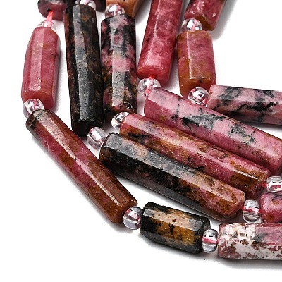 Natural Rhodonite Beads Strands G-D353-A08-1
