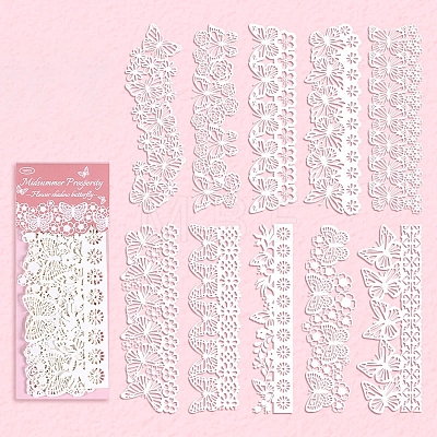 10pcs Retro Scrapbook Lace Paper PW-WGD198C-01-1