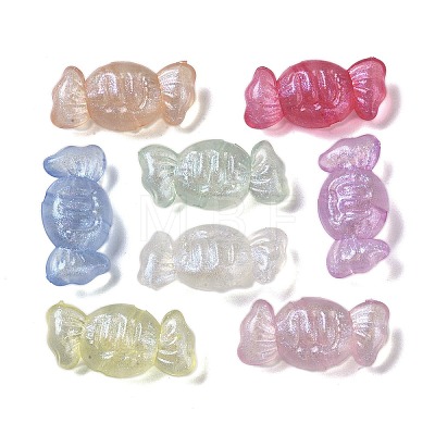 Luminous Transparent Acrylic Beads OACR-G033-06C-1