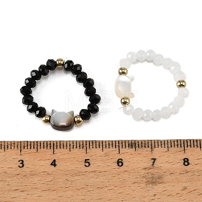 Adjustable Resin & Alloy Finger Rings for Women AL-CBA1A3E-03-1