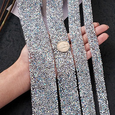 Glitter Resin Hotfix Rhinestone(Hot Melt Adhesive On The Back) OCOR-TA0001-13-1