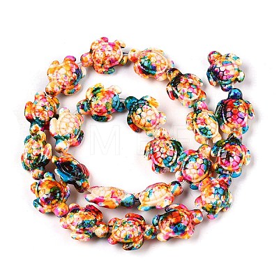 Synthetic Turquoise Dyed Beads Strands G-P507-05A-8-1