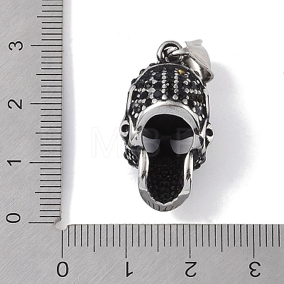 316 Surgical Stainless Steel Pendants STAS-E212-23AS-02-1
