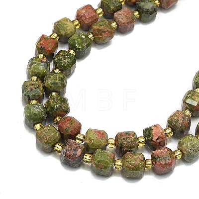 Natural Unakite Beads Strand G-I376-D70-01-1