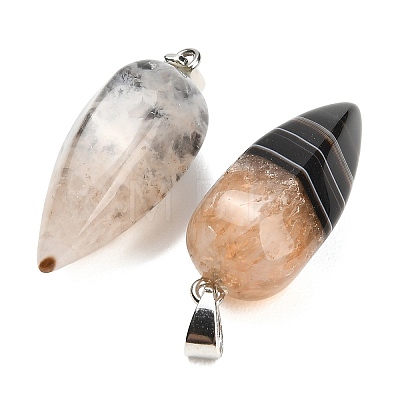 Natural Agate Pendants GG-K002-16E-1