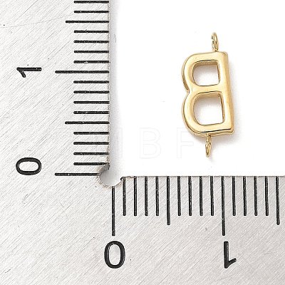 304 Stainless Steel Letter Connector Charms LS-STAS-M108-01G-02-1