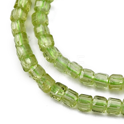 Natural Peridot Beads Stands G-H042-B31-01-1