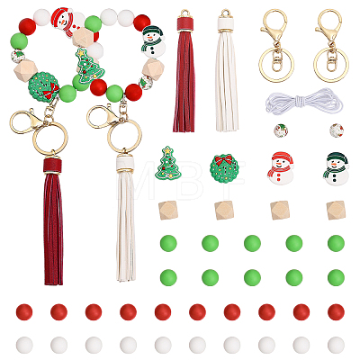 DIY Christmas Keychain Wristlet Making Kit DIY-CA0005-77-1