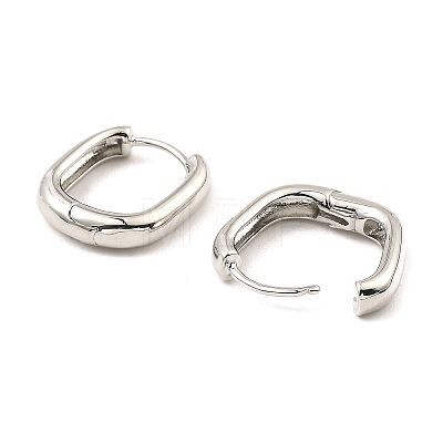 Brass Hoop Earrings EJEW-I289-15P-1