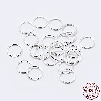 925 Sterling Silver Soldered Closed Jump Rings STER-F036-03S-1x9-1