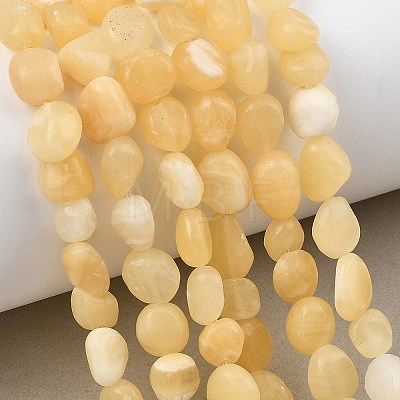 Natural Yellow Jade Beads Strands GG-C286-A23-1