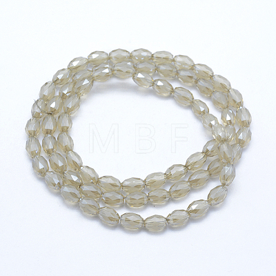 Electroplate Glass Beads EGLA-G023-M-PL04-1