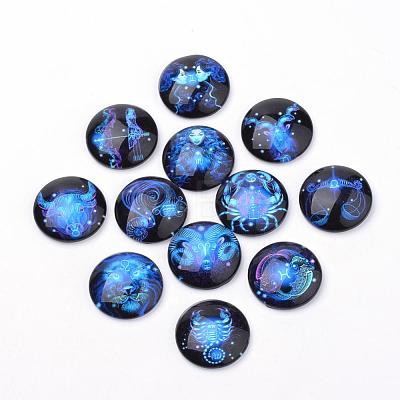 Flatback Glass Cabochons for DIY Projects GGLA-S029-12mm-040-1