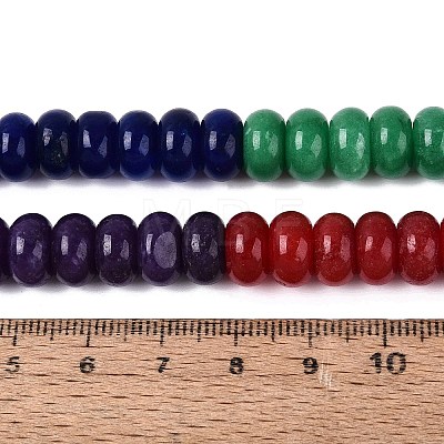 Natural White Jade Beads Strands G-Q613-01F-42-1