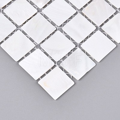 Natural Freshwater Shell Mosaic Tile Cabochons SHEL-Q029-05C-1