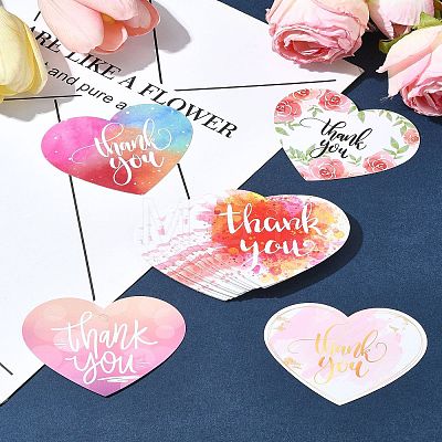 Coated Paper Thank You Greeting Card DIY-FS0007-76D-1