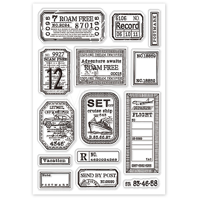 Custom Summer Theme PVC Plastic Clear Stamps DIY-WH0631-0129-1