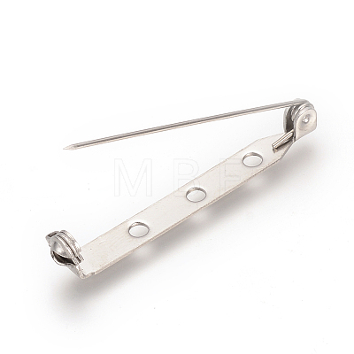 304 Stainless Steel Pin Brooch Back Bar Findings STAS-Q184-04D-1