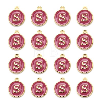 Golden Plated Alloy Enamel Charms LS-ENAM-S118-08S-1