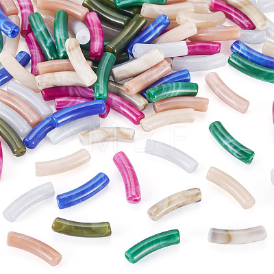 100Pcs Two Tone Acrylic Beads MACR-TA0002-80-1