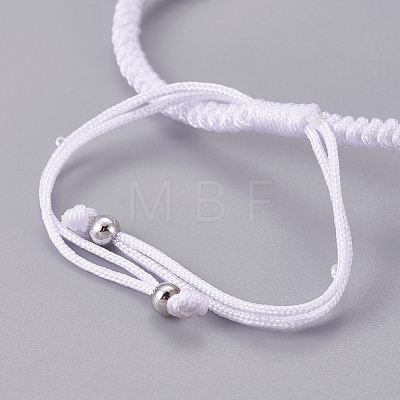 Nylon Cord Braided Bead Bracelets Making BJEW-F360-FP19-1