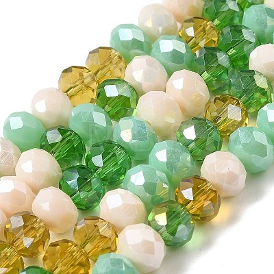 Glass Beads Strands EGLA-A034-M8mm-51-1