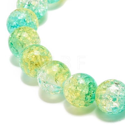 10MM Candy Color Acrylic Round Beaded Stretch Bracelet for Women BJEW-JB07585-1