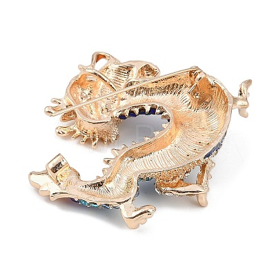 Dragon Alloy Rhinestones Brooches JEWB-S022-09B-1