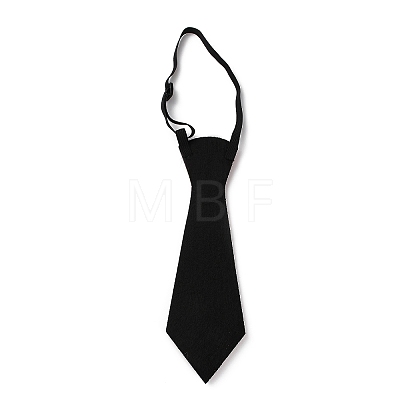 Chistmas Theme Non-woven Fabrics Necktie AJEW-L092-A02-1