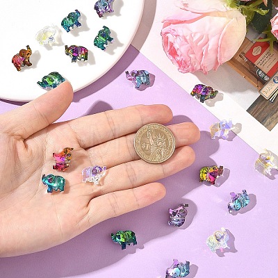 20Pcs Transparent Glass Beads GLAA-YW0005-34-1