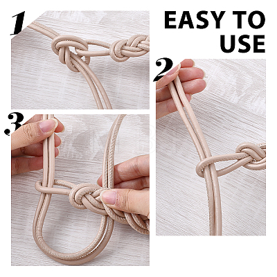 3Pcs 3 Colors PU Leather Rope Knot Tie Waist Belly Belts for Women AJEW-CL0003-71A-1