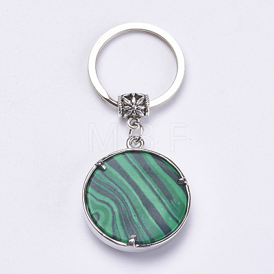 Synthetic Gemstone Keychain KEYC-G043-B07-1