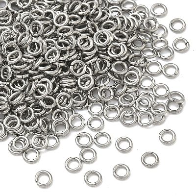 Tarnish Resistant 304 Stainless Steel Open Jump Rings STAS-Q186-02-3x0.6mm-1