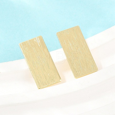Brass Stud Earrings EJEW-G471-27A-G-1