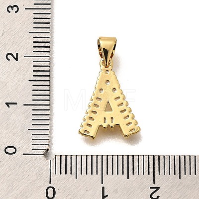 Rack Plating Brass Micro Pave Cubic Zirconia Pendants KK-L226-100G-A-1