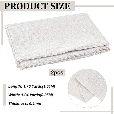 Flat Pottery Linen Cloth SENE-WH0003-29A-1