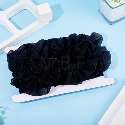 4 Yards Polyester Wrinkle Lace Ribbon OCOR-TA0004-18B-1
