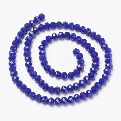 Opaque Solid Color Glass Beads Strands X1-EGLA-A034-P6mm-D07-1