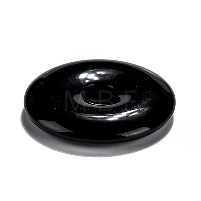 Natural Obsidian Pendants G-F524-B16-1