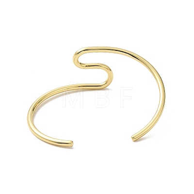 Rack Plating Brass Cuff Bangles BJEW-A137-09G-1