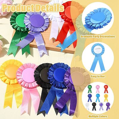 10Pcs Cloth Brooches AJEW-CJC0010-06-1