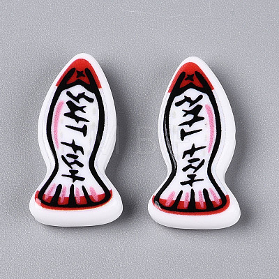 Printed Opaque Resin Beads RESI-N043-22D-1