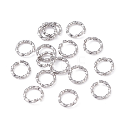 304 Stainless Steel Jump Rings STAS-F191-12P-B-1