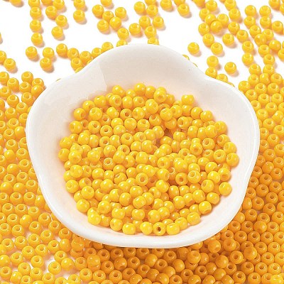 Baking Paint Glass Seed Beads SEED-H002-I-B503-1