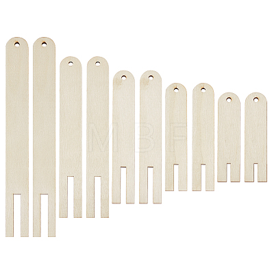 BENECREAT 2 Sets Arch Plywood Candle Wick Holders TOOL-BC0002-63-1