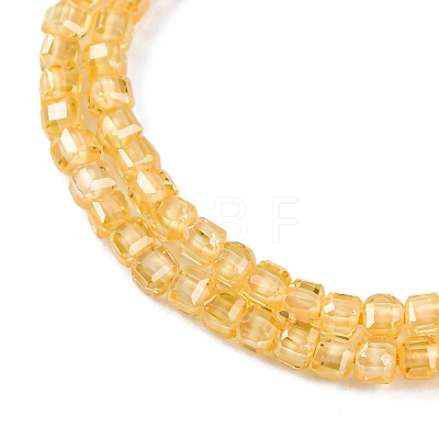Cubic Zirconia Bead Strands ZIRC-P109-01A-08-1