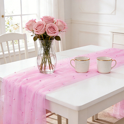 Polyamide & Resin Mesh Fabric DIY-WH0671-349A-1